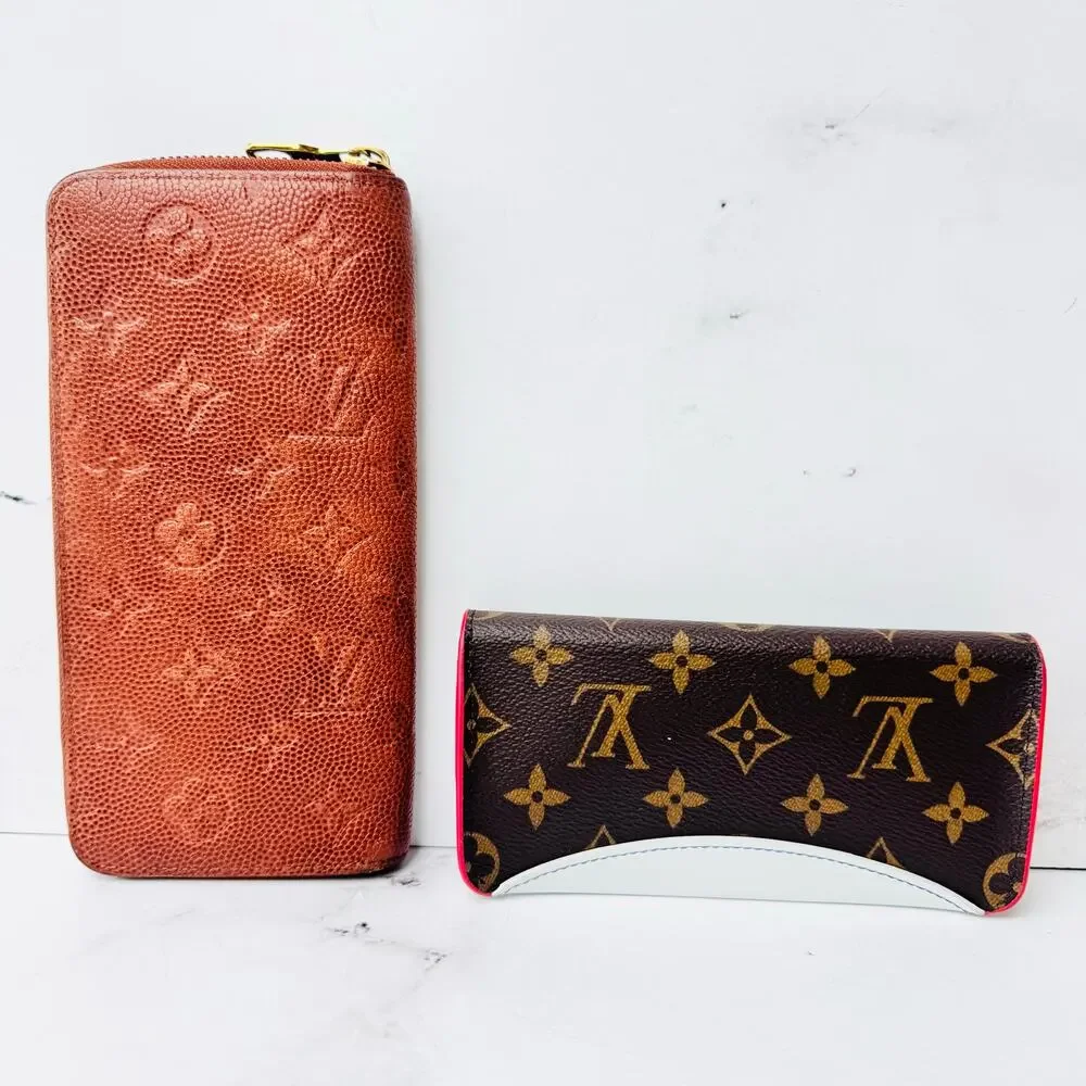 LOUIS VUITTON x NBA Capsule Bundle:  Zippy Vertical Wallet and Glasses Case